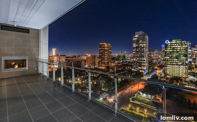 Your Invitation to Elegance Explore Two Bleu Ciel Model Showhomes 4 Unit 1706 at Bleu Ciel features sweeping terraces with dramatic city views, extending the living space outdoors.