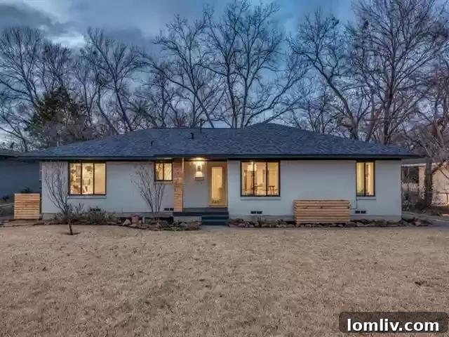 Forest Oaks Midcentury Ranch with Creek Lot