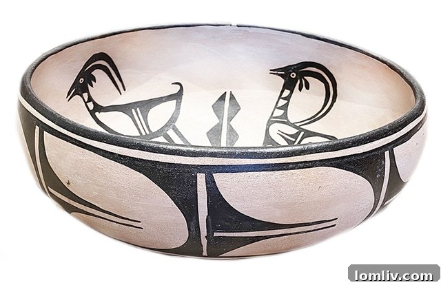 Handcrafted Ram Pottery Bowl by Kewa artist Robert Tenorio