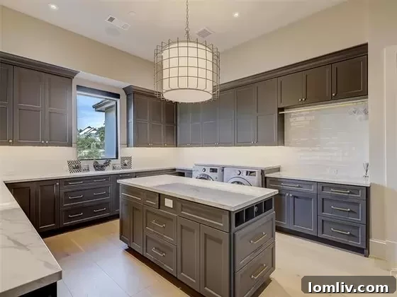 The impressive home gym or fitness center, fully equipped for a comprehensive workout.