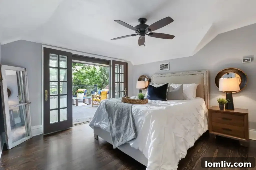 An inviting living area with unique decorative elements.