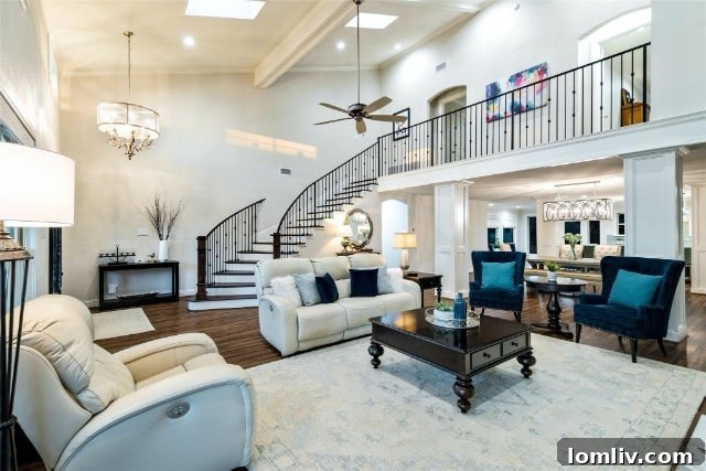 Charming entryway of the renovated Flower Mound home