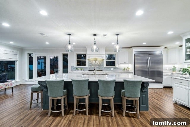 Modern bathroom with stylish tiling and vanity