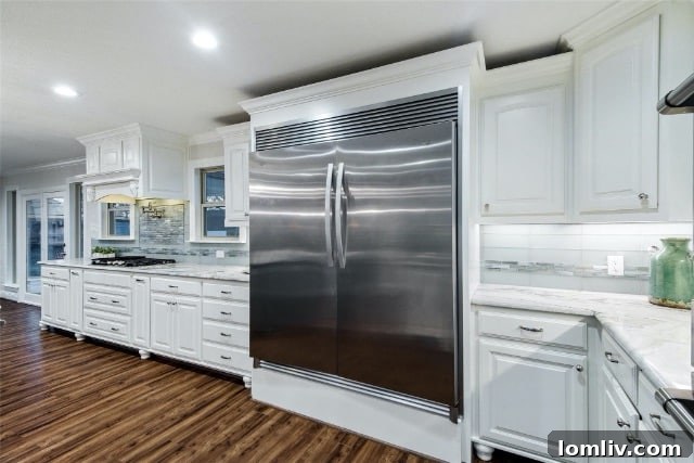 Well-appointed upstairs bedroom with bright windows