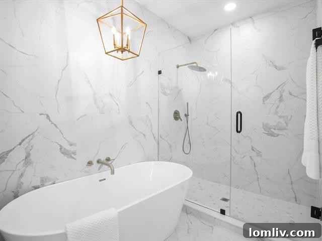 Luxurious Bathroom in Renovated Arlington Heights Home