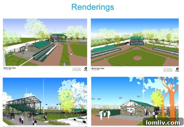 Detailed architectural plans for Reverchon Park restoration