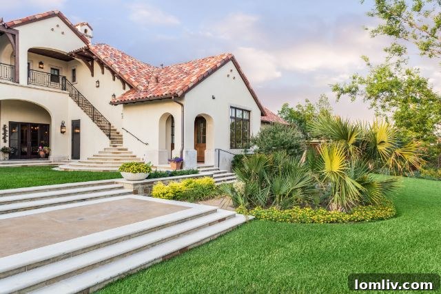 Bespoke Mediterranean Grandeur in Lobello Estates 11 Elegant Bathroom with Freestanding Tub