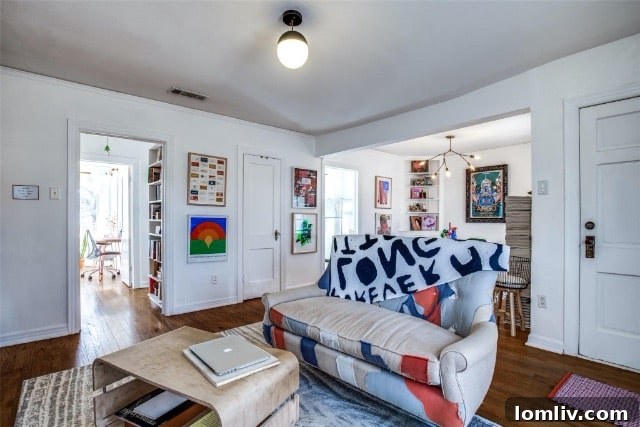 Exterior view of the cottage with lush green lawn