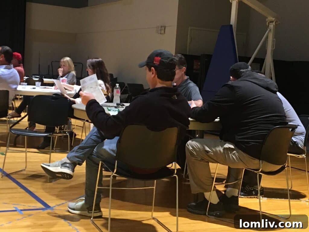 Dallas residents attending a community meeting