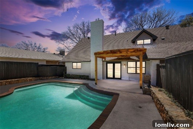 Inviting Pool Area with Classic Brick Edging