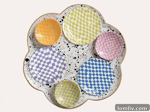 Celebrate with Style: Easter and Passover Essentials 7 Elegant flower-shaped glazed Seder plate from West Elm, doubling as a cake platter
