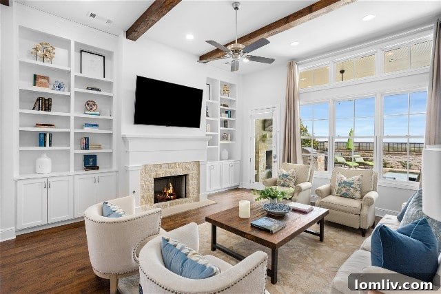 Spacious Living Room with Downtown Fort Worth Views