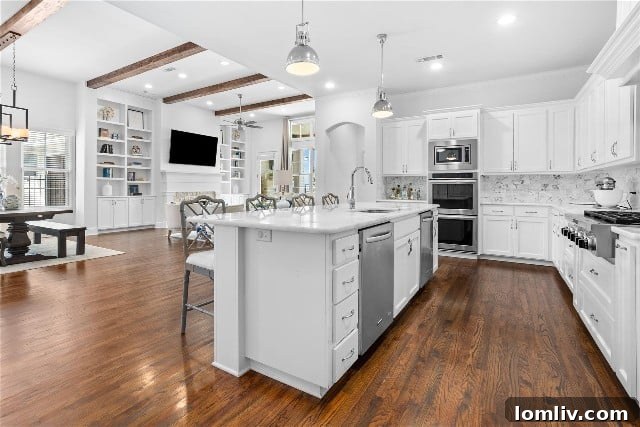 Elegant Kitchen and Living Area with Premium Finishes