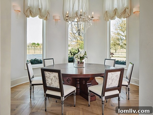 480FrmlDng - Elegant formal dining area inside the residence
