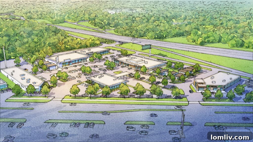 Monte Anderson Plans Affordable Micro Homes for Oak Cliff Retail Hub 2 Golden Triangle architectural rendering.