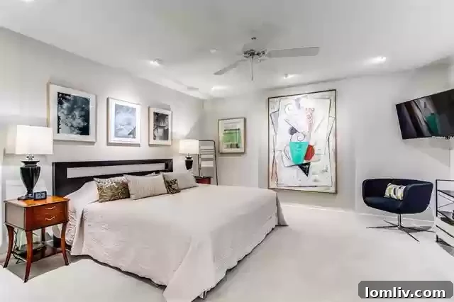 Versatile home office or craft room with built-in storage