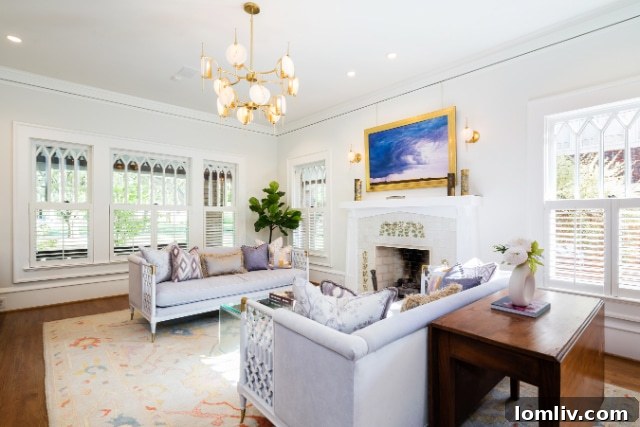Elegant Hallway in Prairie Foursquare Dallas Home