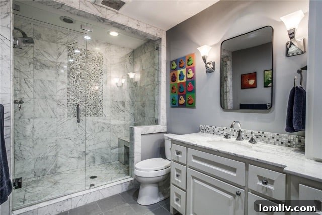 Detail of a secret passthrough door integrated into custom built-in shelving in a child's room