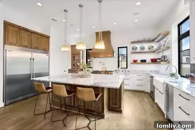 Farmhouse Chic with a City Twist The Ultimate Rural Retreat 7 Close-up of kitchen appliances, showcasing Wolf ovens