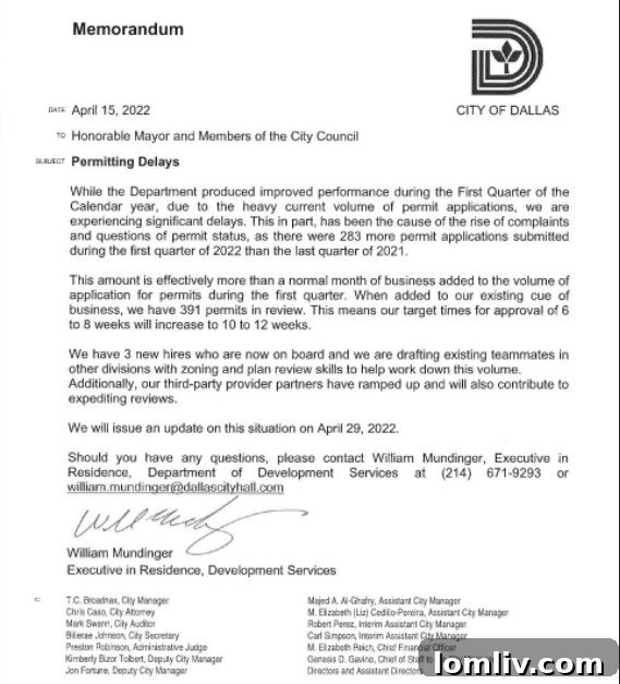 Building permit applications stacked, symbolizing the slow and complex approval process in Dallas.