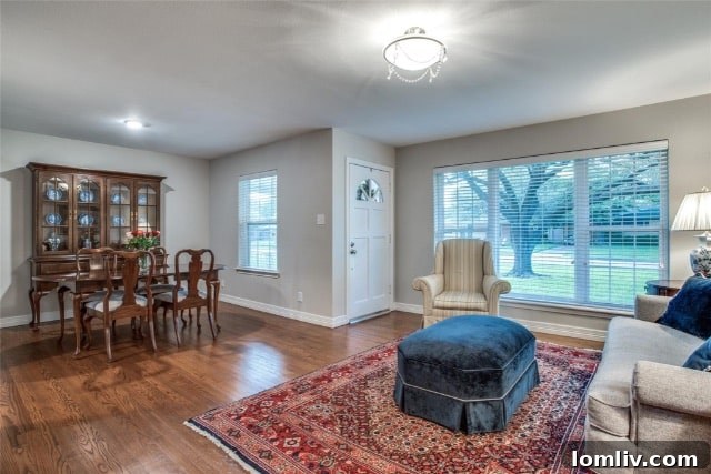 Spacious and flexible living area in a renovated Richardson Heights house