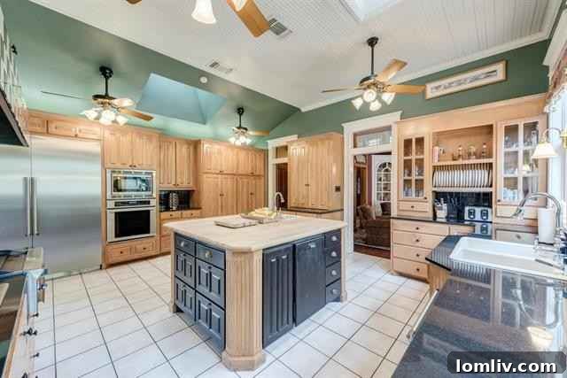 Well-Equipped Kitchen in the Fort Worth Luxury Home