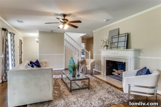 Modern swimming pool with a spacious patio in the backyard