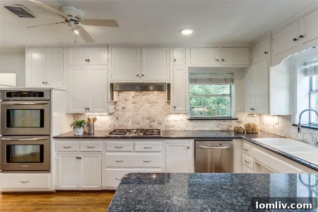 Side view of the detached garage, showing its brick facade and ample space