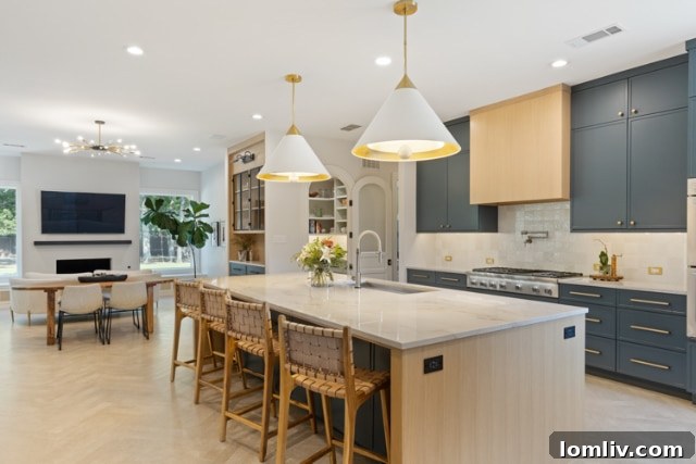 Suburban Southlake, Surprisingly Stylish 2 Transformed Southlake living room with modern fireplace