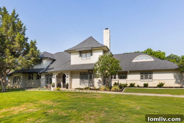Suburban Southlake, Surprisingly Stylish 3 Bright and airy entryway of a Southlake luxury home