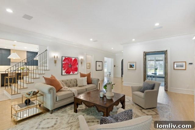 Suburban Southlake, Surprisingly Stylish 6 Open concept living area with views to the outside in Southlake