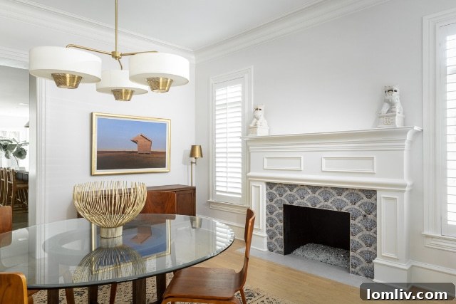 Suburban Southlake, Surprisingly Stylish 7 Stylish dining area with natural light in a renovated Southlake home