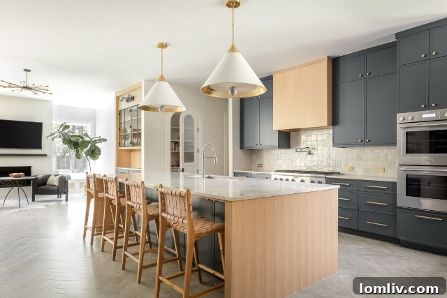 Suburban Southlake, Surprisingly Stylish 9 Stylish kitchen with Benjamin Moore Narragansett Green cabinets