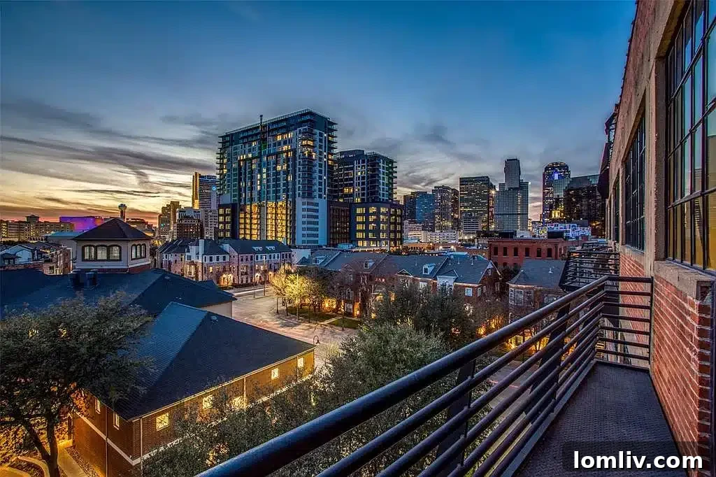 Rooftop lounge area at Canton Lofts