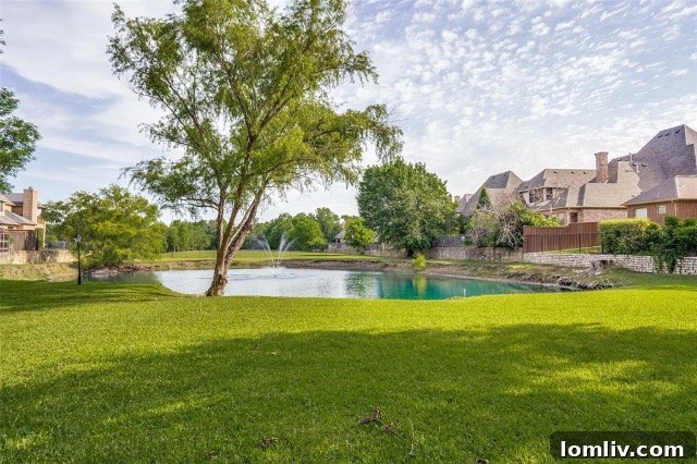 Picturesque Pond View with Lush Greenery