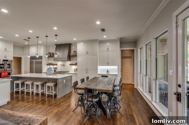 Remodeled Kitchen Overlooking the Expansive Acreage