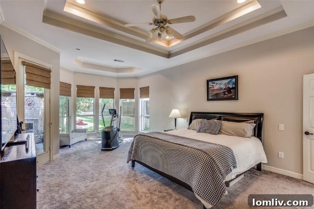 Spacious Living Area within the Coppell Custom Home