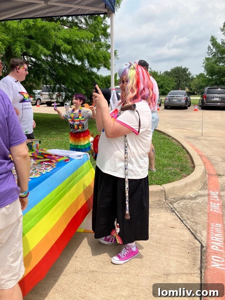 A celebratory crowd at a Texas Pride Realty Group Pride event, symbolizing unity and acceptance.