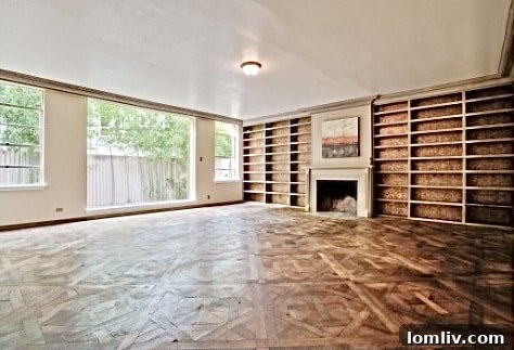 An Extraordinary Home: Elegance Crafted for the Discerning Spirit 12 Primary suite at 3610 Congress circa 2012, highlighting its previous incarnation as a study.