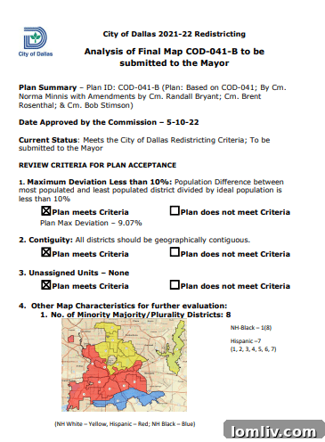 Dallas Redistricting Process - Community Impact