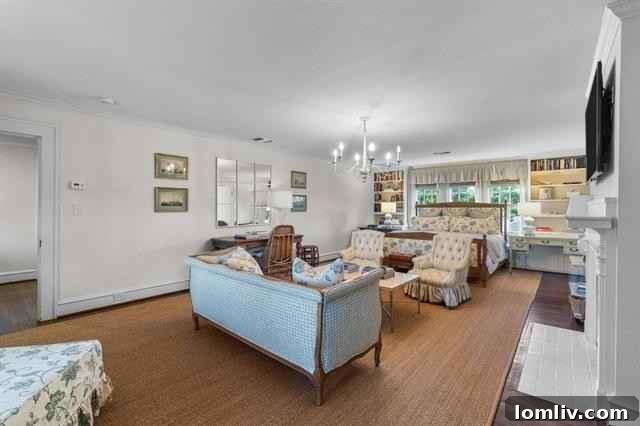 Interior of a cabinet revealing a hidden television