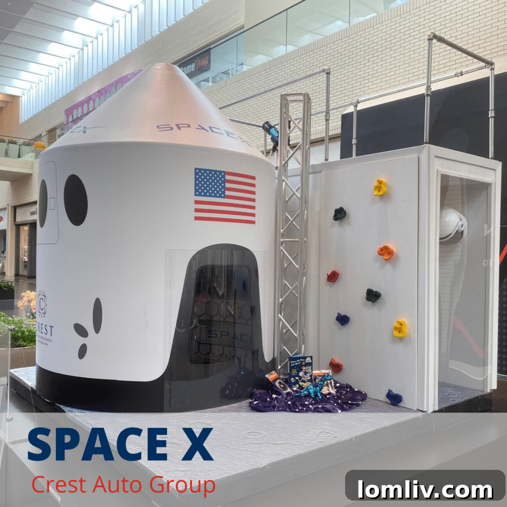 Happy child playing in a themed playhouse from the Dallas CASA Parade of Playhouses