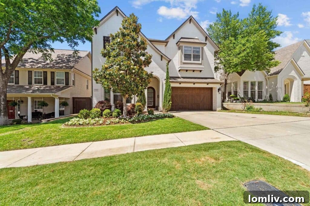 Grand exterior of a Classic Tudor home at 3788 W 5th St, Fort Worth Monticello