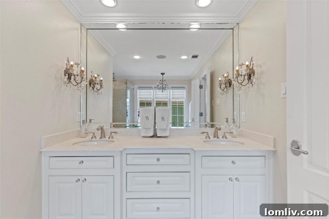 Timeless Grandeur of White Rock Valley 16 Spa-like Primary Bathroom