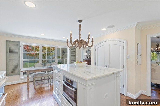 Timeless Grandeur of White Rock Valley 10 Grand Foyer with Herringbone Hardwood Flooring