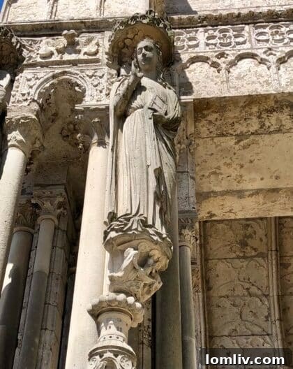 Chartres Cathedral: North Portal Sculpture Detail