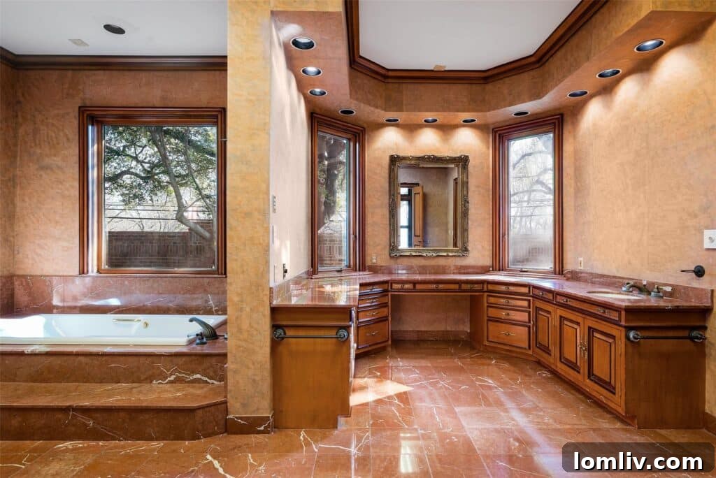 Inviting Pool Area and Rear Grounds of 10001 Gaywood Estate