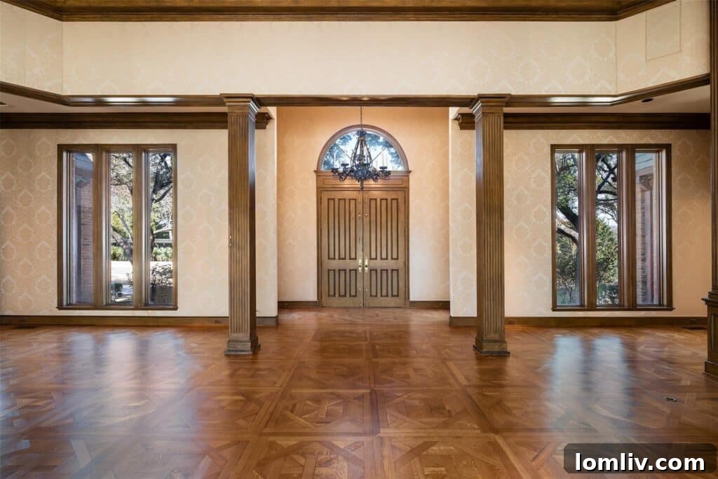 Luxurious Walk-in Closet with Custom Built-ins at 10001 Gaywood