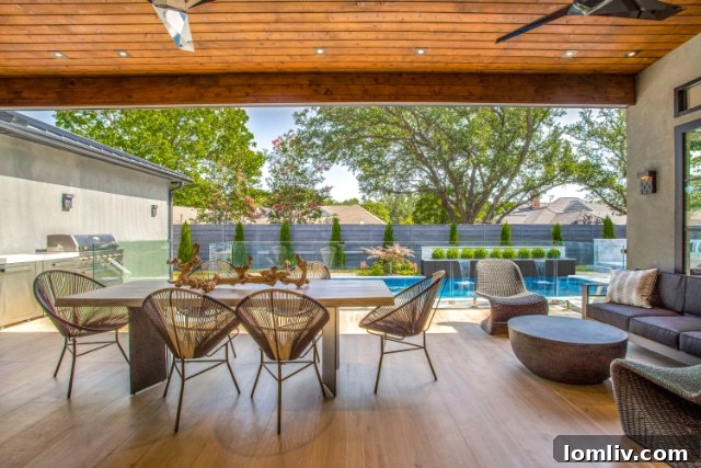 Dallas Luxury Pool and Fire Pit