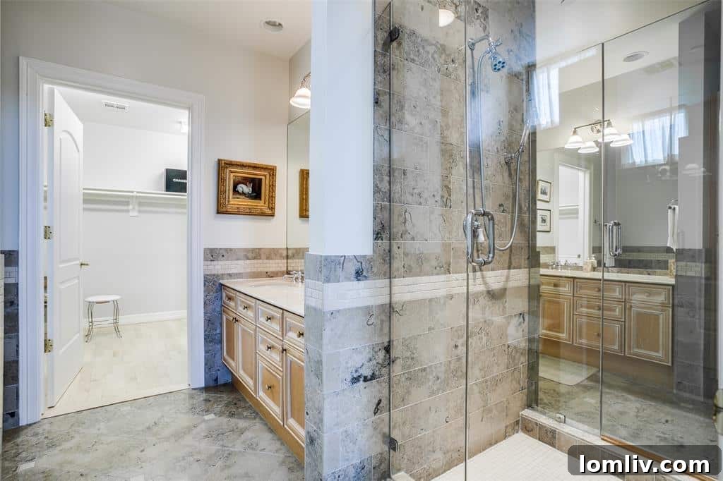 Plaza II Residence: The City's Hottest Urban Liaison 10 Interior Detail: Gracie Wallpaper and Marble Floors